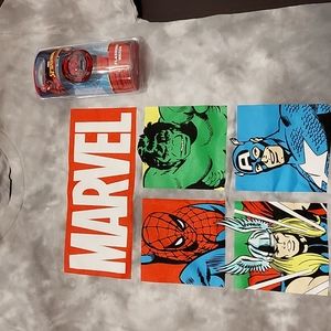MARVEL Shirt & Spiderman Flashing Watch